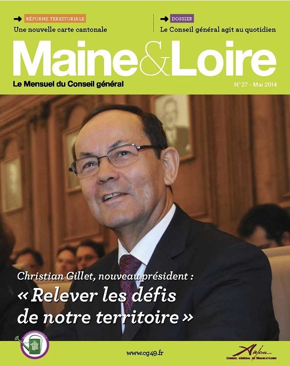 photo de Une et parutions intérieures magazine Maine et Loire.
commandes photo : service de la communication Département 49