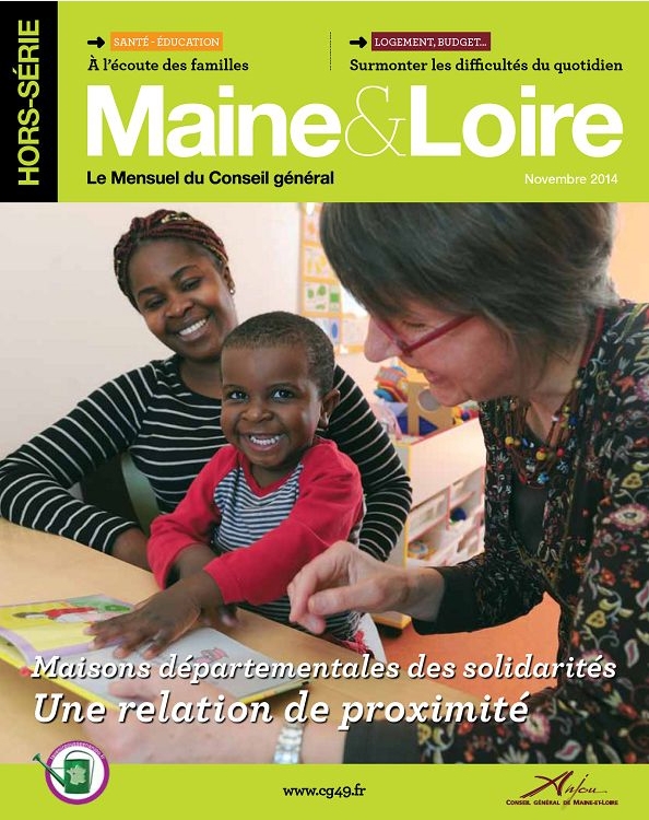 photo de Une et parutions intérieures magazine Maine et Loire.
commandes photo : service de la communication Département 49